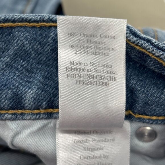 Everlane Women 30 Curvy Cheeky Jean High Rise Crop Straight Sky Blue NWT - Picture 8 of 12